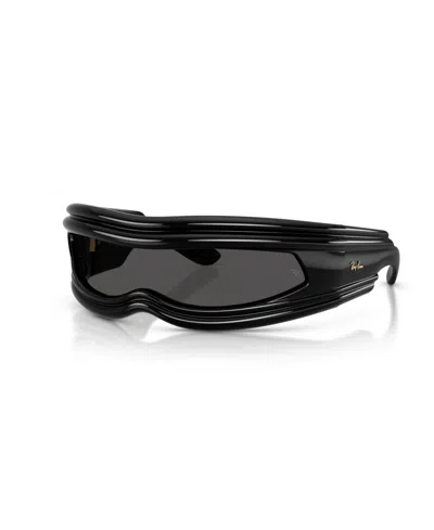 Ray Ban Unisex Ultra Wrap 001 Next Generation Collection Sunglasses, Rb4943 In Black