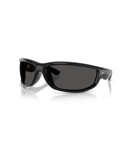 Ray Ban Unisex Ultra Wrap 003 Next Generation Collection Sunglasses, Rb4941 In Black