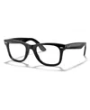 Ray Ban Unisex Wayfarer Ease Optics Eyeglasses, Rb4340v In Black