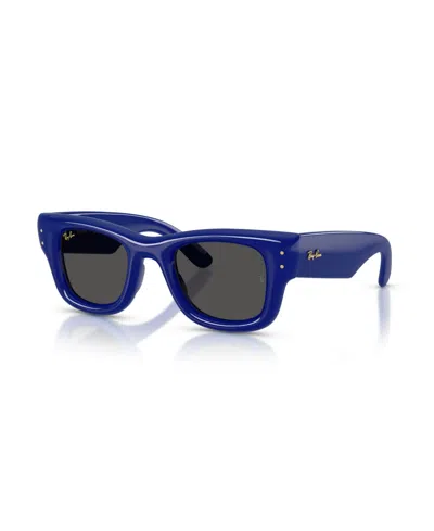 Ray Ban Unisex Wayfarer Puffer Square Sunglasses, Rb4940 In Blue