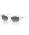 Ray Ban Ray-ban Womens White Rb4430 Zena Irregular-frame Acetate Sunglasses In White Snow
