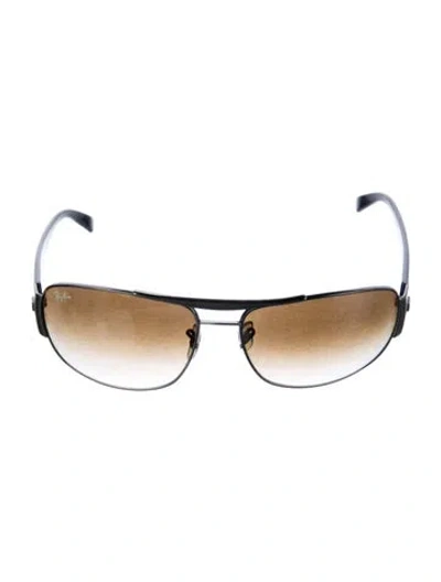Pre-owned Ray Ban Vintage Aviator Sunglasses In Black