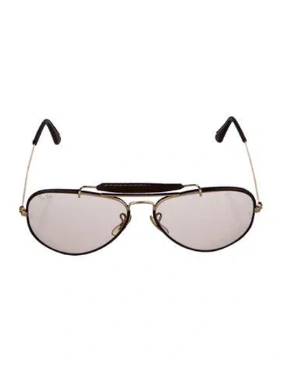 Pre-owned Ray Ban Vintage Aviator Sunglasses In Brown