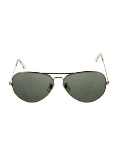 Pre-owned Ray Ban Vintage Aviator Sunglasses In Silver