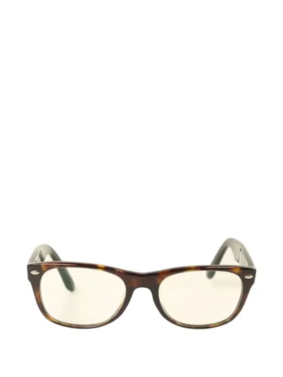 Pre-owned Ray Ban Vintage New Wayfarer Sunglasses In Brown