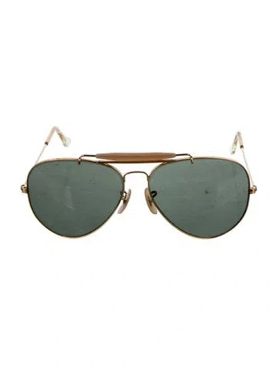 Pre-owned Ray Ban Vintage Outdoorsman Sunglasses In Gold