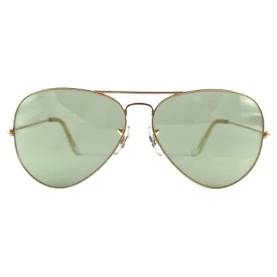 Pre-owned Ray Ban Vintage  Aviator 62mm Changeable Green Lenses B&l Sunglasses