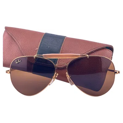 Pre-owned Ray Ban Vintage  Outdoorsman Roland Garros Edition 62mm Usa 90's Sunglasses In Gray