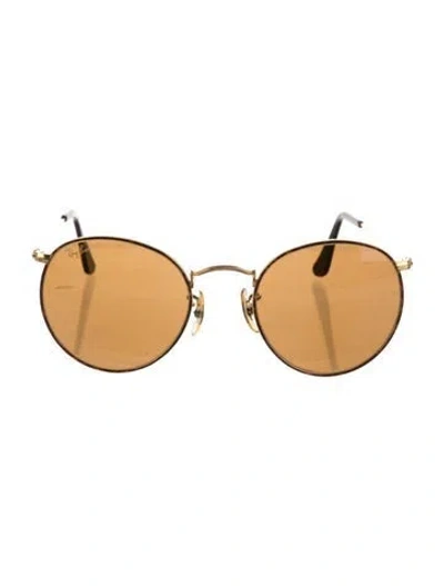 Pre-owned Ray Ban Vintage Tortuga Sunglasses In Gold