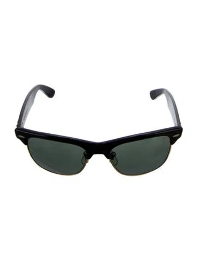 Pre-owned Ray Ban Vintage Wayfarer Sunglasses In Black