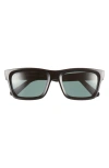 Ray Ban Warren 54mm Rectangular Sunglasses In Black