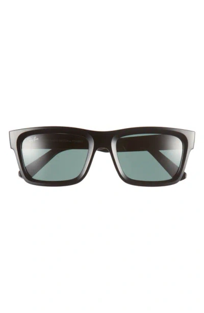 Ray Ban Warren 54mm Rectangular Sunglasses In Black
