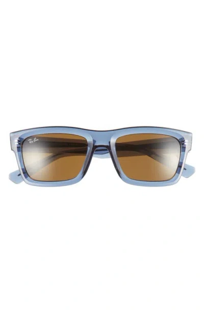 Ray Ban Ray-ban Warren 54mm Rectangular Sunglasses In Blue