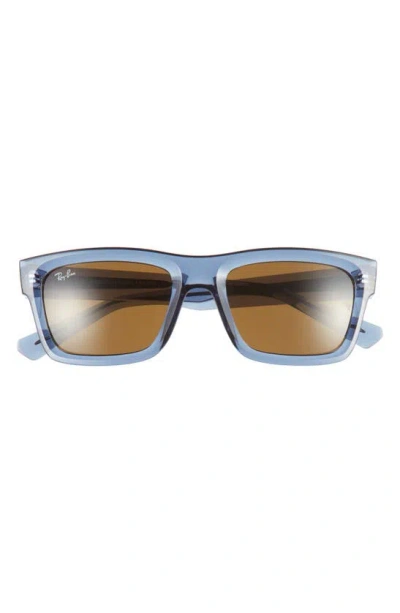 Ray Ban Warren 54mm Rectangular Sunglasses In Transparent