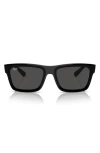 Ray Ban Warren 57mm Rectangular Sunglasses In Dark Grey