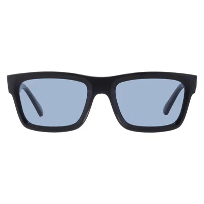 Ray Ban Warren Bio Based Dark Blue Rectangular Unisex Sunglasses Rb4396 667780 54 In Black