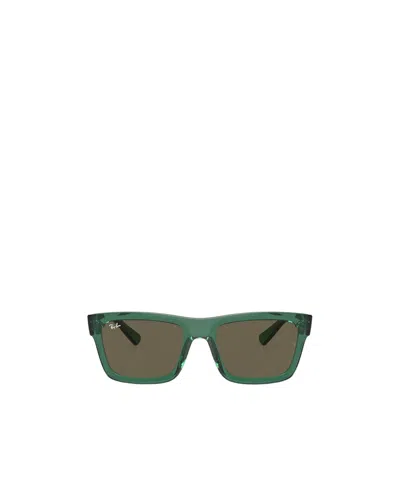 Ray Ban Ray-ban Warren Rectangular Frame Sunglasses In Green