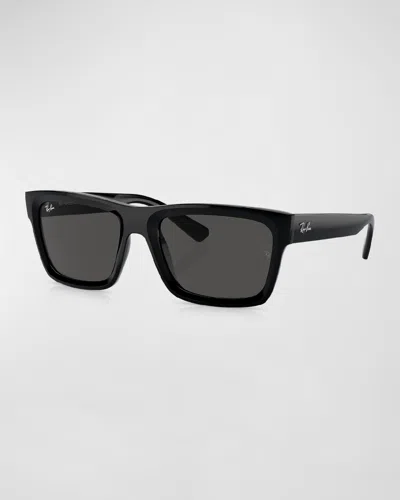 Ray Ban Unisex Low Bridge Fit Sunglasses, Warren In Black