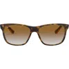 Ray Ban Ray-ban 'wayfarer' 58mm Aviator Sunglasses In Havana/brown Gradient