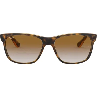 Ray Ban Ray-ban 'wayfarer' 58mm Aviator Sunglasses In Havana/brown Gradient