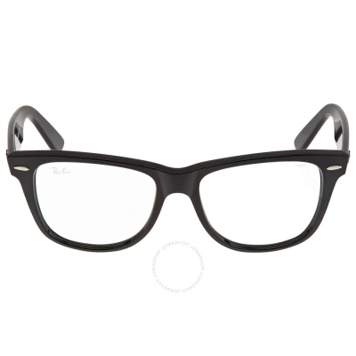 Ray Ban Wayfarer Clear Evolve Grey Photochromatic Square Unisex Sunglasses Rb2140 901/5f 54 In Black / Grey