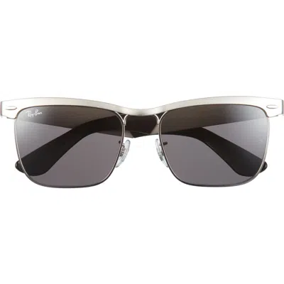 Ray Ban Ray-ban Wayfarer Deluxe 56mm Sunglasses In Dark Grey