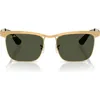 Ray Ban Ray-ban Wayfarer Deluxe 56mm Sunglasses In Green