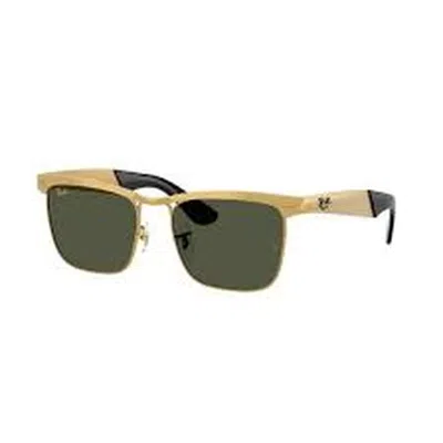 Ray Ban Wayfarer Deluxe Green Square Ladies Sunglasses Rb3875 927633 53