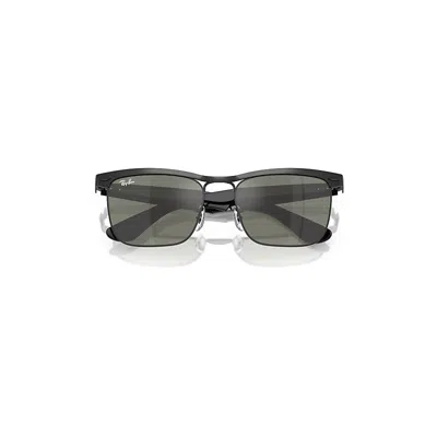 Ray Ban Wayfarer Deluxe Sunglasses Black Frame Brown Lenses 53-18