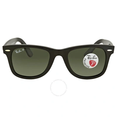 Ray Ban Open Box -  Wayfarer Ease Green Classic G-15 Unisex Sunglasses Rb4340 601/58 50 In Black / Green
