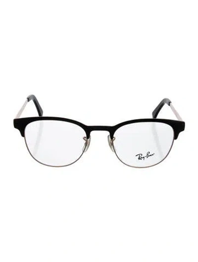 Pre-owned Ray Ban Wayfarer Eyeglasses In Black/gold