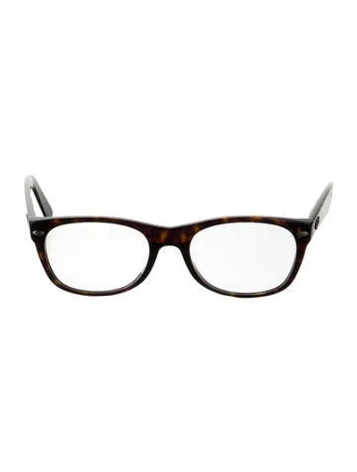 Pre-owned Ray Ban Wayfarer Eyeglasses In Brown