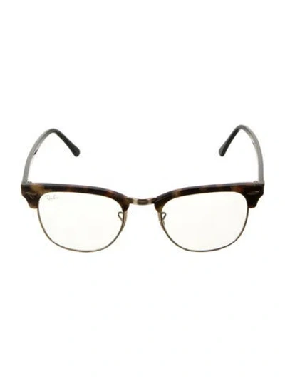 Pre-owned Ray Ban Wayfarer Eyeglasses In Brown