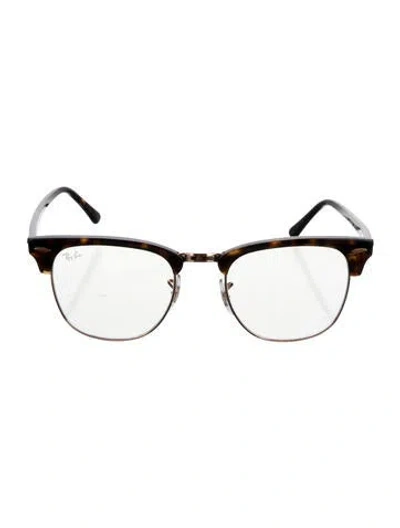 Pre-owned Ray Ban Wayfarer Eyeglasses In Brown