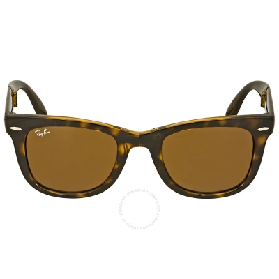 Ray Ban Wayfarer Folding Classic Brown Classic B-15 Unisex Sunglasses Rb4105 710 50