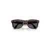 Ray Ban Wayfarer Folding Classic Sunglasses Havana Frame Blue Lenses 50-22 In Havana