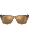 Ray Ban Wayfarer-frame Sunglasses In Braun