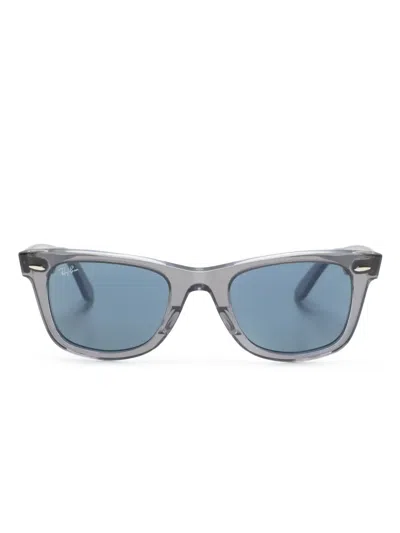 Ray Ban Folding Classic Wayfarer-frame Sunglasses In Grau