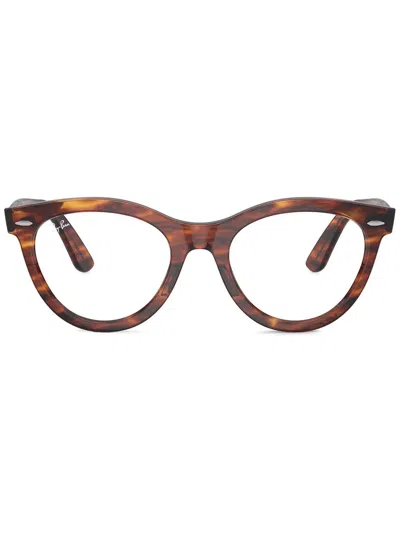 Ray Ban Wayfarer Brille In Braun