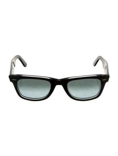 Pre-owned Ray Ban Wayfarer Gradient Sunglasses In Black