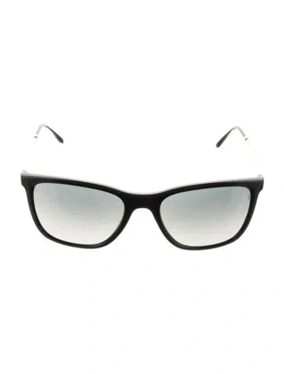 Pre-owned Ray Ban Wayfarer Gradient Sunglasses In Black