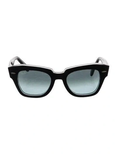 Pre-owned Ray Ban Wayfarer Gradient Sunglasses In Black
