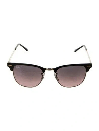 Pre-owned Ray Ban Wayfarer Gradient Sunglasses In Black/gold