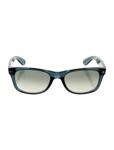 Pre-owned Ray Ban Wayfarer Gradient Sunglasses In Blue