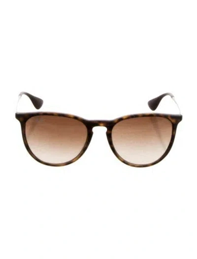 Pre-owned Ray Ban Wayfarer Gradient Sunglasses In Brown