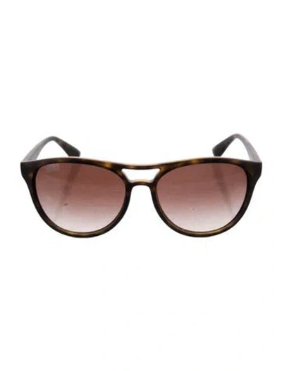 Pre-owned Ray Ban Wayfarer Gradient Sunglasses In Brown