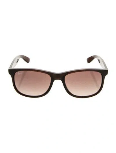 Pre-owned Ray Ban Wayfarer Gradient Sunglasses In Brown
