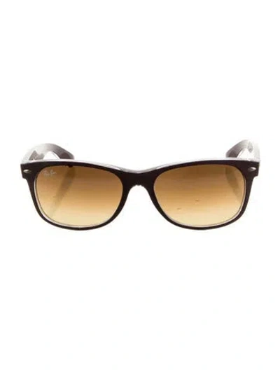 Pre-owned Ray Ban Wayfarer Gradient Sunglasses In Burgundy