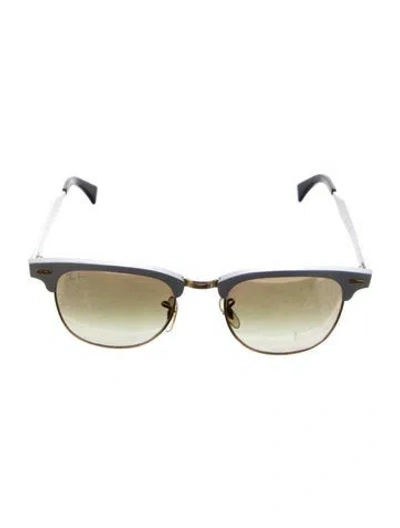 Pre-owned Ray Ban Wayfarer Gradient Sunglasses In Silver