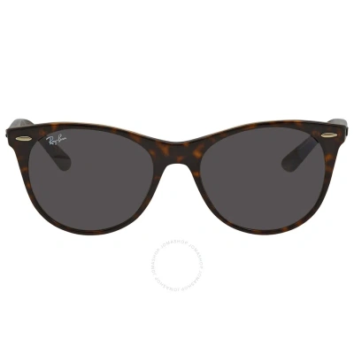 Ray Ban Wayfarer Ii Classics Dark Grey Classic Round Unisex Sunglasses Rb2185 1292b1 55 In Dark / Grey